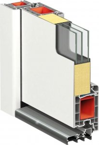 vidaXL Drzwi wejściowe, białe, 110x210 cm, aluminium i PVC 6