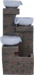 Hillvert Fontanna ogrodowa solarna z oświetleniem LED 3 misy 3 W Fontanna ogrodowa solarna z oświetleniem LED 3 misy 3 W 4