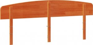vidaXL Wezgłowie do łóżka, woskowy brąz, 200 cm, lite drewno sosnowe 6