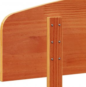 vidaXL Wezgłowie do łóżka, woskowy brąz, 200 cm, lite drewno sosnowe 7
