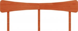 vidaXL Wezgłowie do łóżka, woskowy brąz, 180 cm, lite drewno sosnowe 4