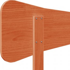 vidaXL Wezgłowie do łóżka, woskowy brąz, 180 cm, lite drewno sosnowe 7