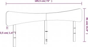 vidaXL Wezgłowie do łóżka, woskowy brąz, 180 cm, lite drewno sosnowe 9