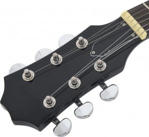 vidaXL Gitara elektryczna z pokrowcem, brązowo-częściowyarna, 3/4, 30" 8