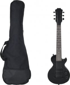 vidaXL Gitara elektryczna z pokrowcem, czarna, 3/4, 30" Lumarko! 1