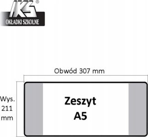 IKS Okładka na zeszyt do nut wys. 152mm x obw. 435mm p25 IKS  cena za 1szt 1