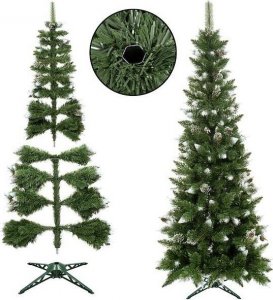 Springos Choinka sztuczna slim 220 cm sosna diamentowa drzewko bożonarodzeniowe UNIWERSALNY 11
