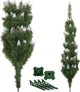 Springos Choinka sztuczna slim 220 cm sosna diamentowa drzewko bożonarodzeniowe UNIWERSALNY 12