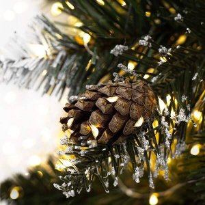 Springos Choinka sztuczna slim 220 cm sosna diamentowa drzewko bożonarodzeniowe UNIWERSALNY 17