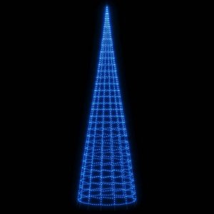 vidaXL Choinka z lampek, na maszt, 3000 niebieskich LED, 800 cm 3