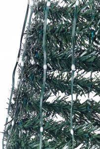 Beliani Sztuczna choinka z kolorowymi światełkami Smart LED i aplikacją 188 cm SAARLOQ 10