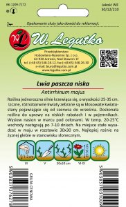 Legutko Nasiona kwiatów kolorowych Aksamitka Godecja, 11g 10