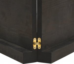 vidaXL Blat do łazienki, ciemnobrązowy, 200x60x(2-6) cm, lite drewno 7