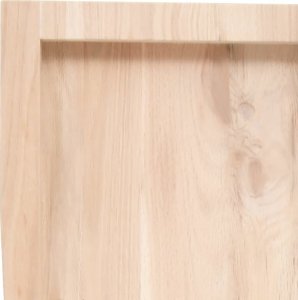 vidaXL Blat do łazienki, 80x30x(2-6) cm, surowe, lite drewno 6