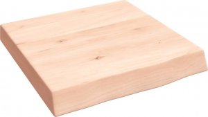 vidaXL Blat do łazienki, 40x40x(2-6) cm, surowe, lite drewno 2