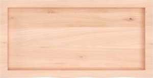 vidaXL Blat do łazienki, 80x40x(2-6) cm, surowe, lite drewno 4