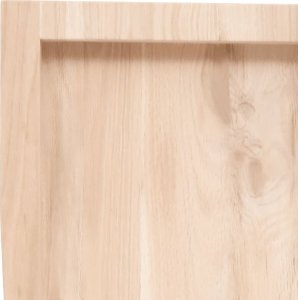 vidaXL Blat do łazienki, 80x40x(2-6) cm, surowe, lite drewno 6