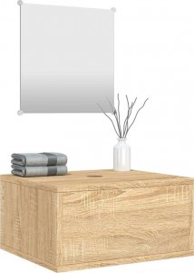 vidaXL vidaXL 2-częściowy zestaw mebli łazienkowych, kolor dębu 3