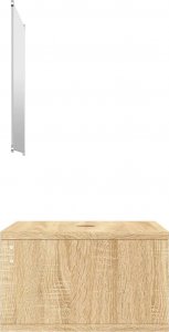 vidaXL vidaXL 2-częściowy zestaw mebli łazienkowych, kolor dębu 5