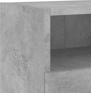 vidaXL 4-cz. zestaw mebli TV, szarość betonu, materiał drewnopochodny 9