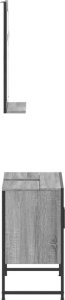 vidaXL 2-częściowy zestaw szafek łazienkowych, szary dąb sonoma 7