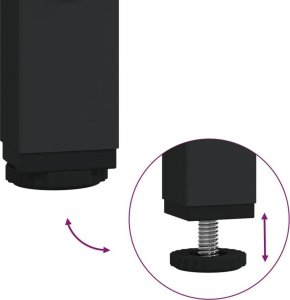 vidaXL 4-częściowy zestaw mebli łazienkowych, przydymiony dąb 10