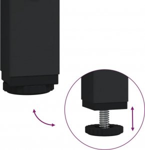 vidaXL 4-częściowy zestaw mebli łazienkowych, szary dąb sonoma 9