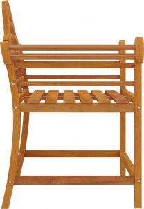 vidaXL Krzesła ogrodowe, 2 szt., 91x62x94 cm, drewno tekowe 5