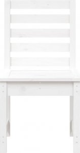 vidaXL vidaXL Krzesła ogrodowe, 2 szt., białe, 50x48x91,5 cm, drewno sosnowe 4