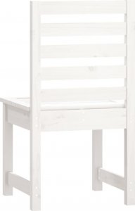 vidaXL vidaXL Krzesła ogrodowe, 2 szt., białe, 50x48x91,5 cm, drewno sosnowe 6