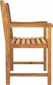 vidaXL vidaXL Krzesła ogrodowe, 8 szt., 56x55,5x90 cm, lite drewno akacjowe 5