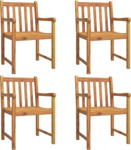 vidaXL vidaXL Krzesła ogrodowe, 4 szt., 56x55,5x90 cm, lite drewno akacjowe 2