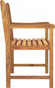 vidaXL vidaXL Krzesła ogrodowe, 4 szt., 56x55,5x90 cm, lite drewno akacjowe 5