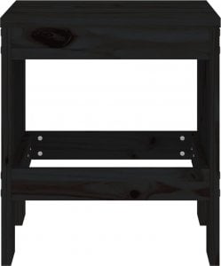 vidaXL vidaXL Stołki ogrodowe, 2 szt., czarne, 40x36x45 cm, drewno sosnowe 4