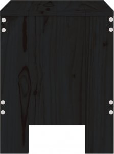 vidaXL vidaXL Stołki ogrodowe, 2 szt., czarne, 40x36x45 cm, drewno sosnowe 5