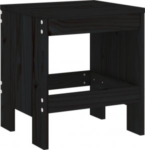 vidaXL vidaXL Stołki ogrodowe, 2 szt., czarne, 40x36x45 cm, drewno sosnowe 6