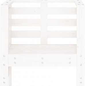 vidaXL vidaXL Krzesła ogrodowe, 2 szt., białe, 61,5x53x71 cm, drewno sosnowe 5