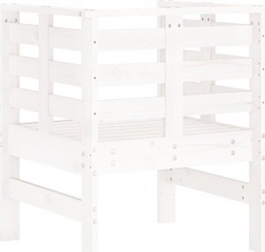 vidaXL vidaXL Krzesła ogrodowe, 2 szt., białe, 61,5x53x71 cm, drewno sosnowe 7
