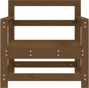 vidaXL Krzesła ogrodowe, 2 szt., miodowy brąz, lite drewno sosnowe 4