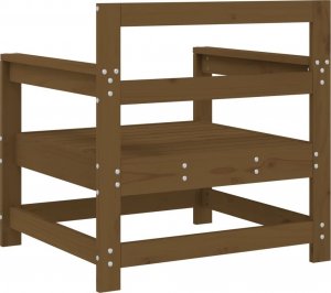 vidaXL Krzesła ogrodowe, 2 szt., miodowy brąz, lite drewno sosnowe 5