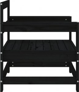 vidaXL vidaXL Krzesła ogrodowe, 2 szt., czarne, lite drewno sosnowe 5