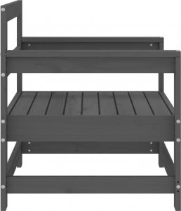 vidaXL vidaXL Krzesła ogrodowe, 2 szt., szare, lite drewno sosnowe 5