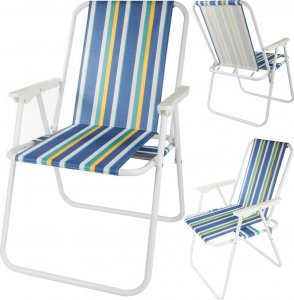 Verk Group Krzesło składane ogrodowe turystyczne plażowe lekkie biwakowe pod namiot Krzesło składane ogrodowe turystyczne plażowe lekkie biwakowe pod namiot 1