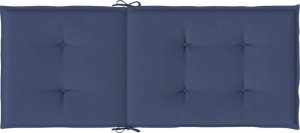 vidaXL Poduszki na krzesła z wysokim oparciem, 2 szt., granat, tkanina 6