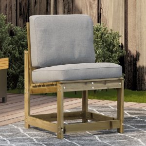 vidaXL Krzesło ogrodowe, 50,5x55x77 cm, impregnowane drewno sosnowe 1