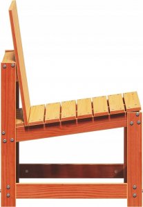 vidaXL Krzesło ogrodowe, woskowy brąz, 50,5x55x77 cm, drewno sosnowe 5