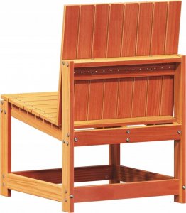 vidaXL Krzesło ogrodowe, woskowy brąz, 50,5x55x77 cm, drewno sosnowe 6