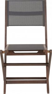 Beliani Zestaw 2 krzeseł ogrodowych akacjowy ciemne drewno CESANA 7