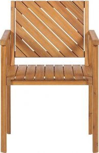 Beliani Krzesło ogrodowe drewno akacjowe BARATTI 3