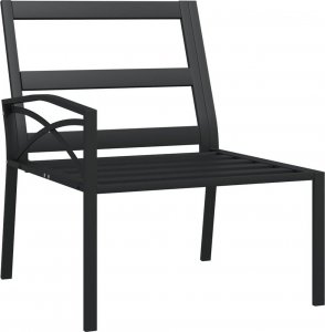 vidaXL Krzesła ogrodowe z szarymi poduszkami, 2 szt, 62x75x79 cm, stal 7